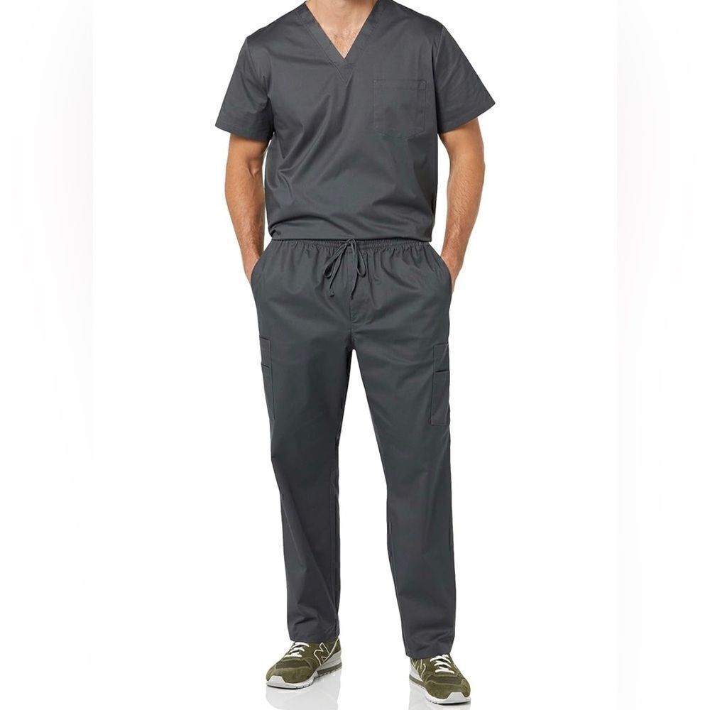 Amazon Essentials Men's Elastic Drawstring Waist Scrub Pant Medium NWOT - Picture 3 of 10